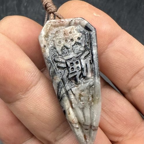 2026.1.24 神道教最強護符雨漸耳符 新潟石英岩玉 ネックレス