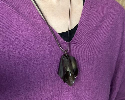 水牛ネックレス バッファローホーン ロールパーツ 天然素材 軽量 高級