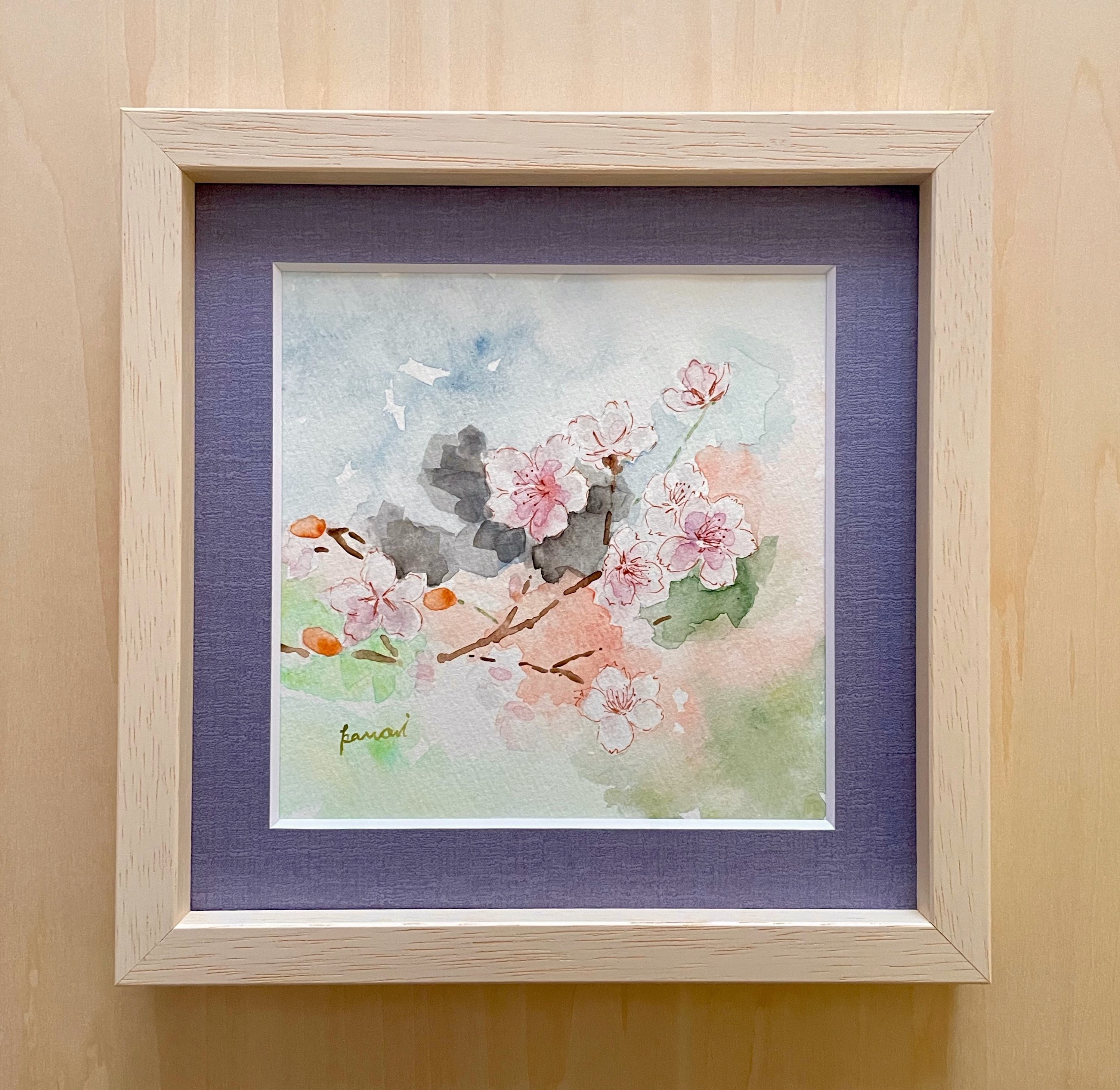 水彩原画】華桜 絵画 kawori 通販 20358459｜Creema(クリーマ)
