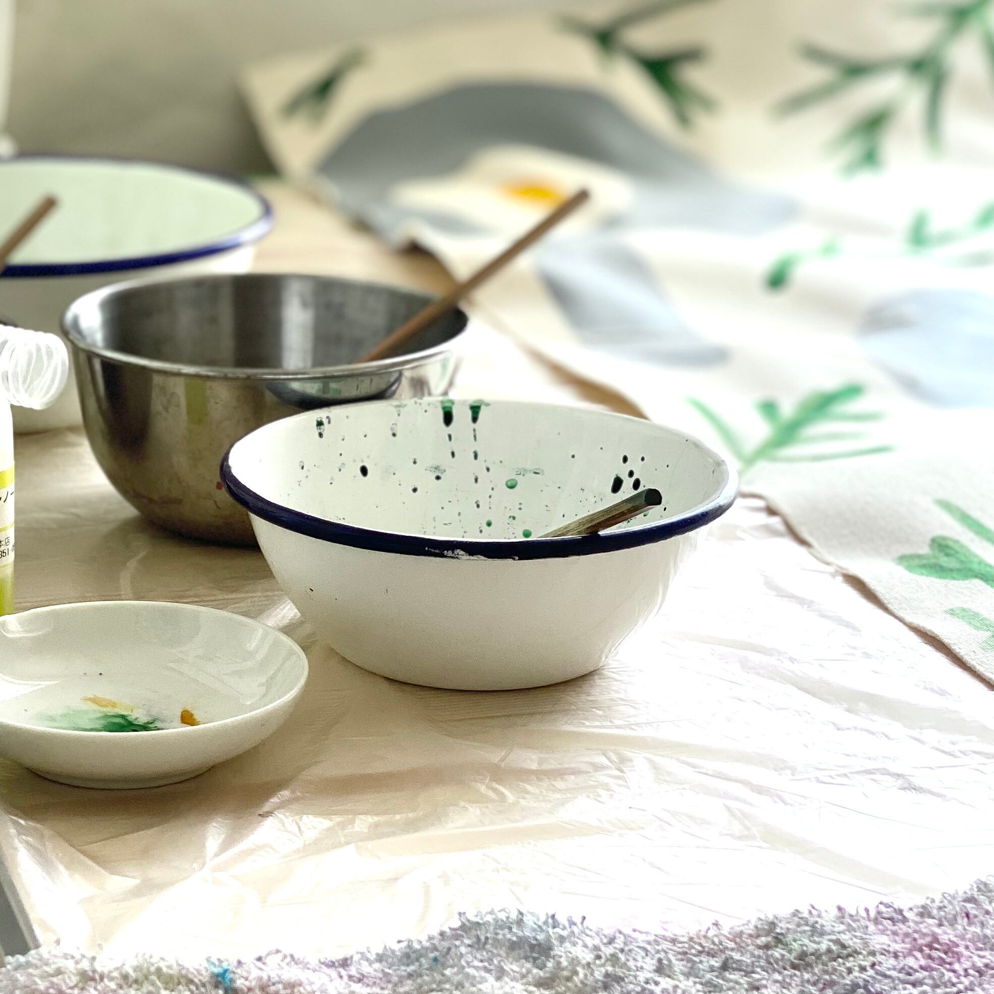 手染めのゆったりスウェット