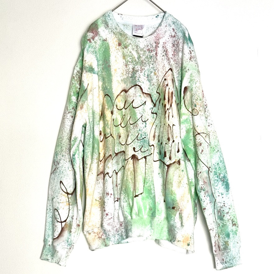 手染めのゆったりスウェット