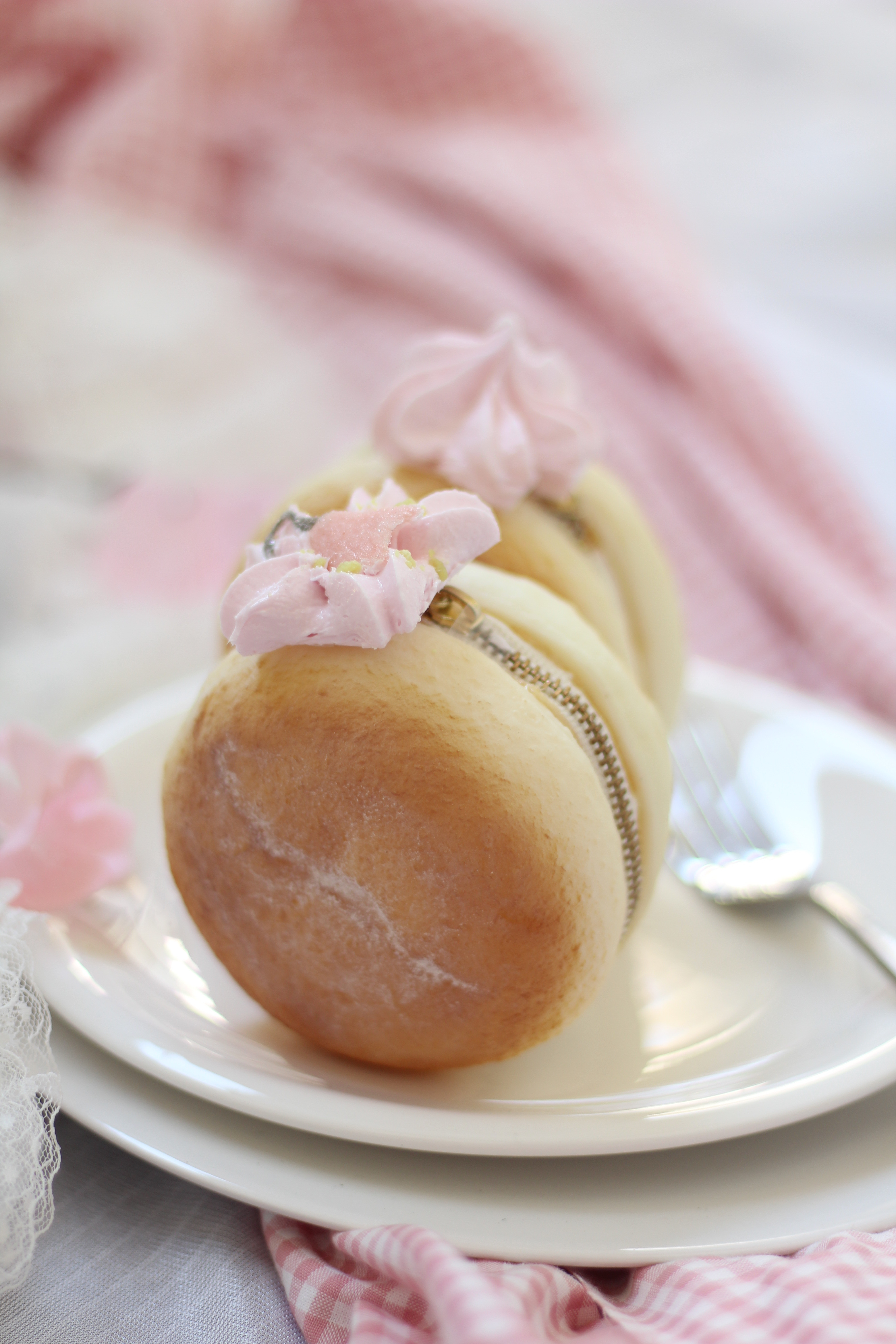 【ポーチ】クリームドーナツ（さくらクリーム）