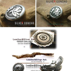 太陽モチーフ シルバーコンチョ シルバー925✕k18 コンビアクセサリー