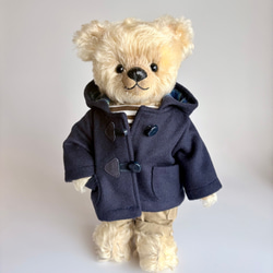 テディベアのお帽子【小サイズ】セーラーハット耳穴あり ぬいぐるみ