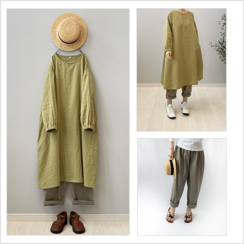 Creema限定 春の福袋【ダブルガーゼセット】ワンピース＋アンダードレスパンツ【即納】単品購入より1,500円割引