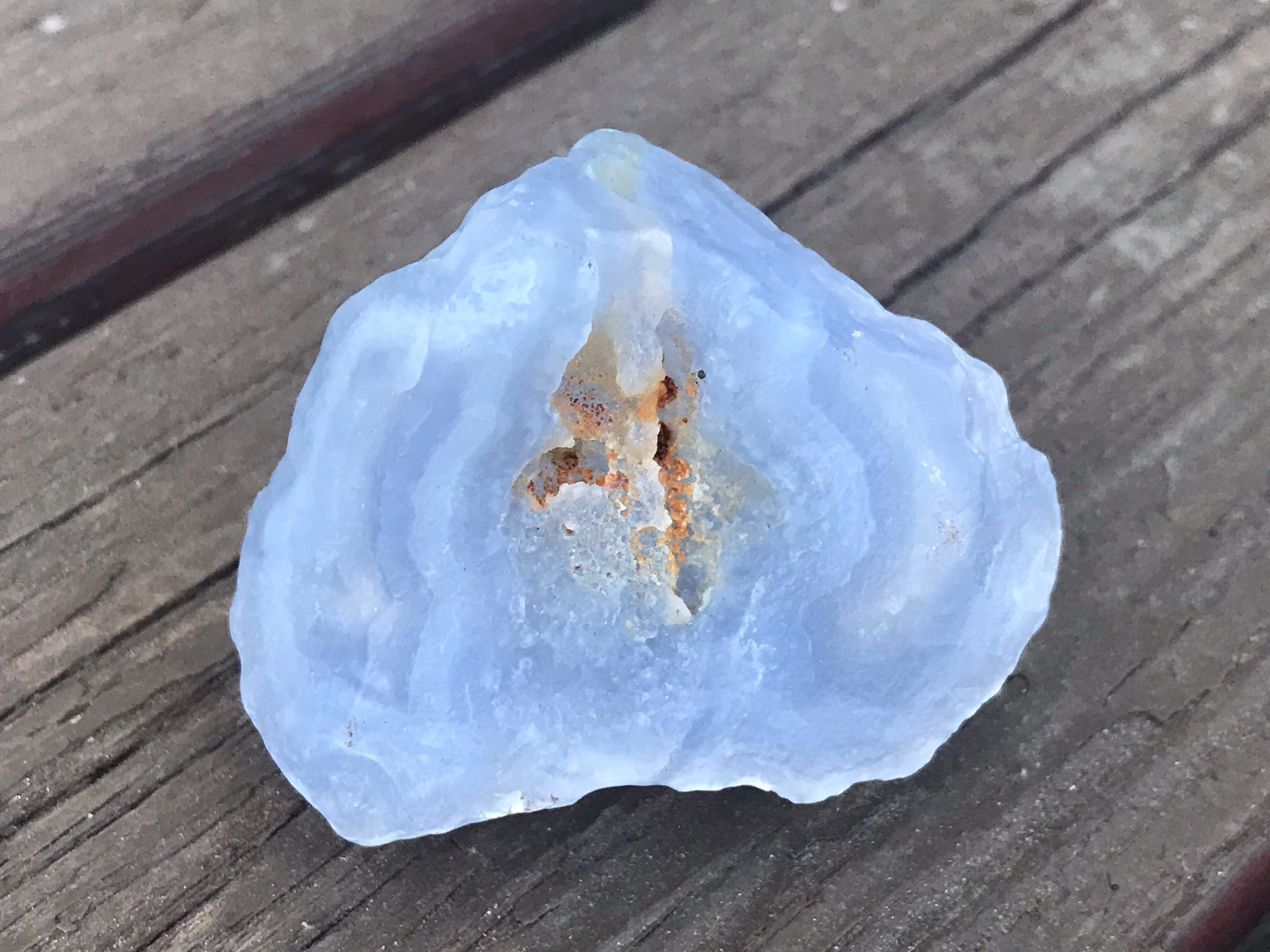 ゴビ石−1437 ゴビ瑪瑙　原石　青