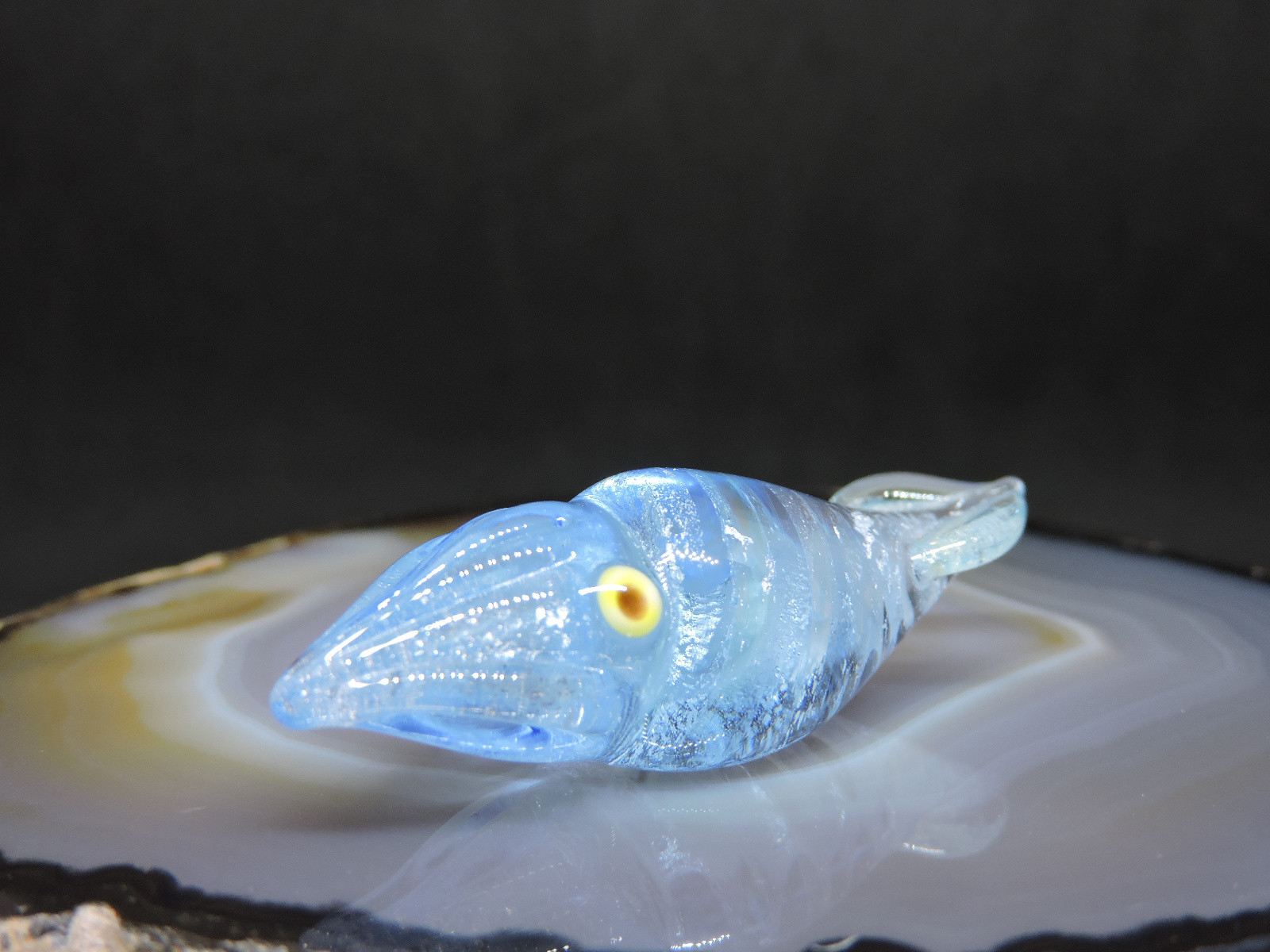 ガラスの造形・ちっこいイカ 18杯目 その他置物 硝子細工屋 通販