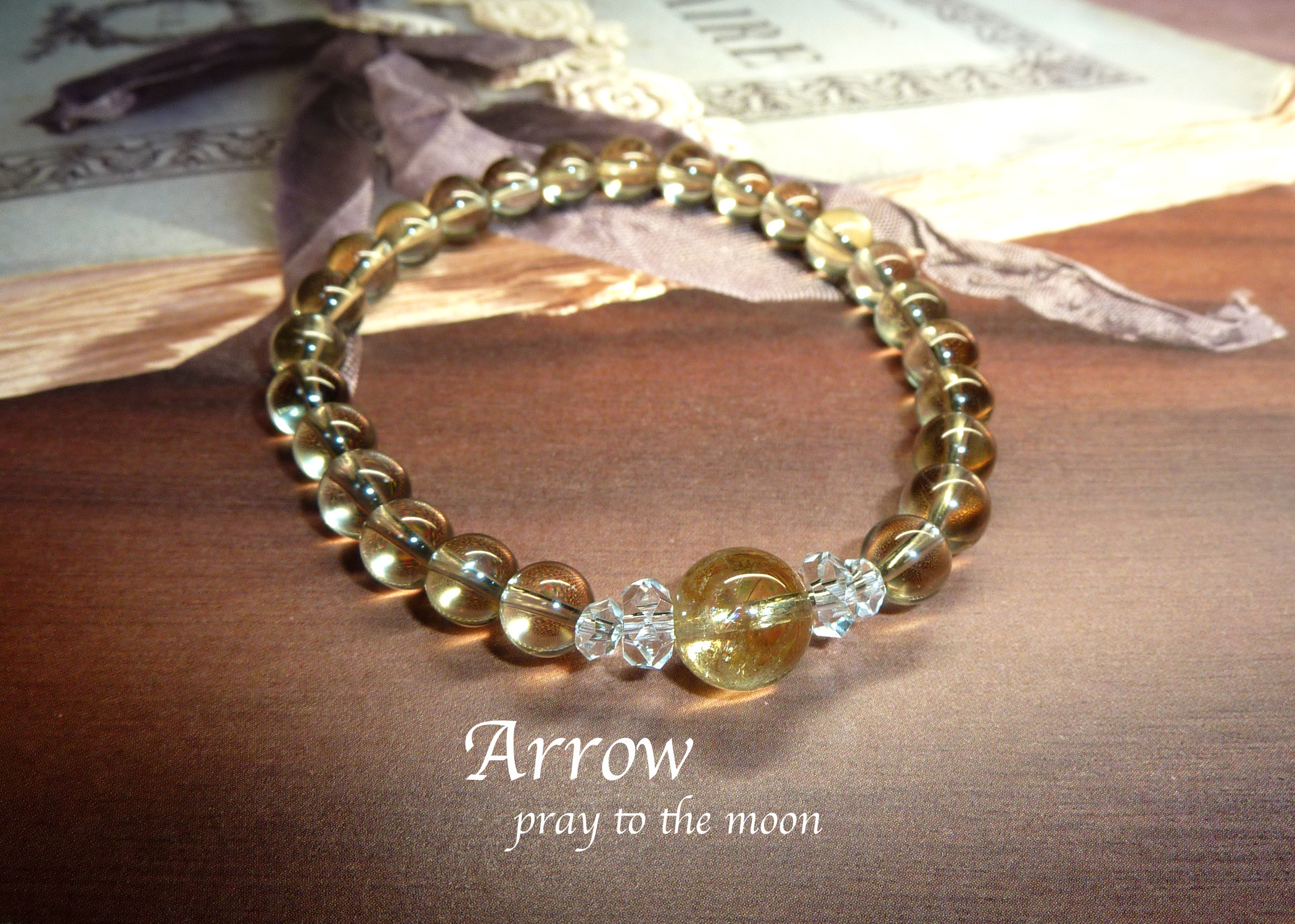 太古の記憶に学ぶ＊コロンビア産レムリアンシードとチベット産ゴールデンアンデシンブレスレット