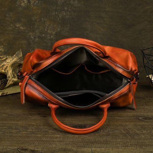 ハンドバッグ ヴィンテージ 本革 サッチェル トートバッグ ボストン