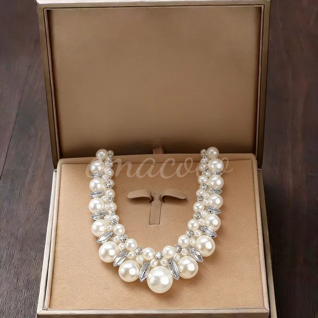 ＊星夜真珠＊ブライダル ティアラ ネックレス ピアス 3点セット パールアクセサリー 結婚式 前撮りR60122