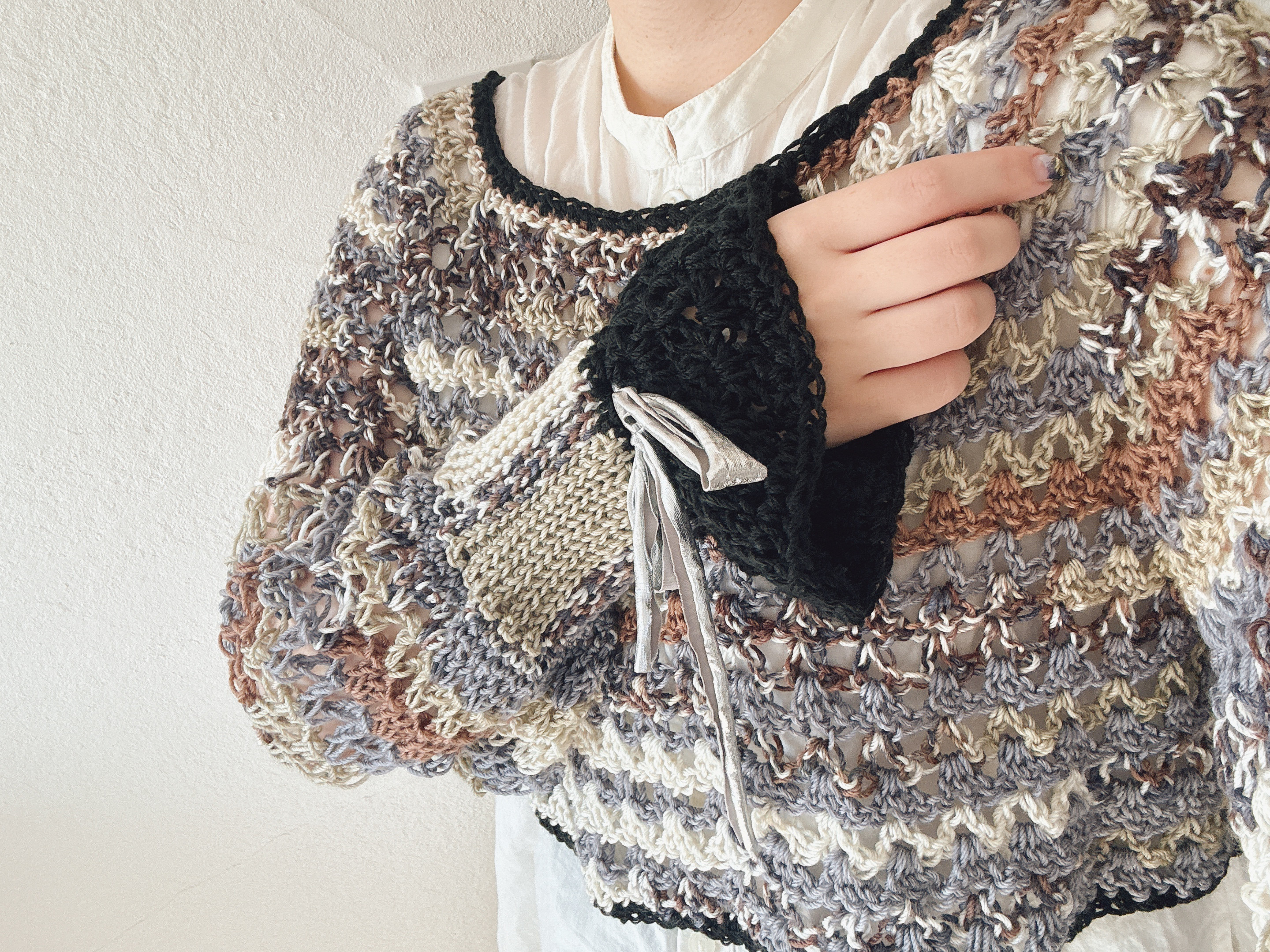 土星ニット フリル