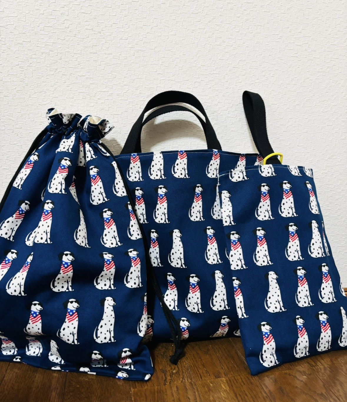 【入園入学】レッスンバッグ、お着替え袋、シューズ袋セット