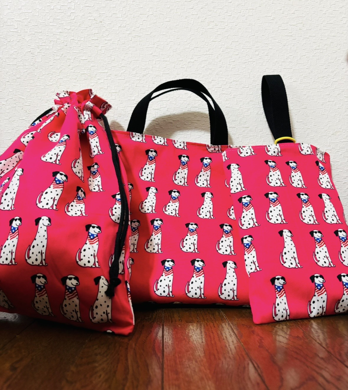 【入園入学】レッスンバッグ、お着替え袋、シューズ袋セット