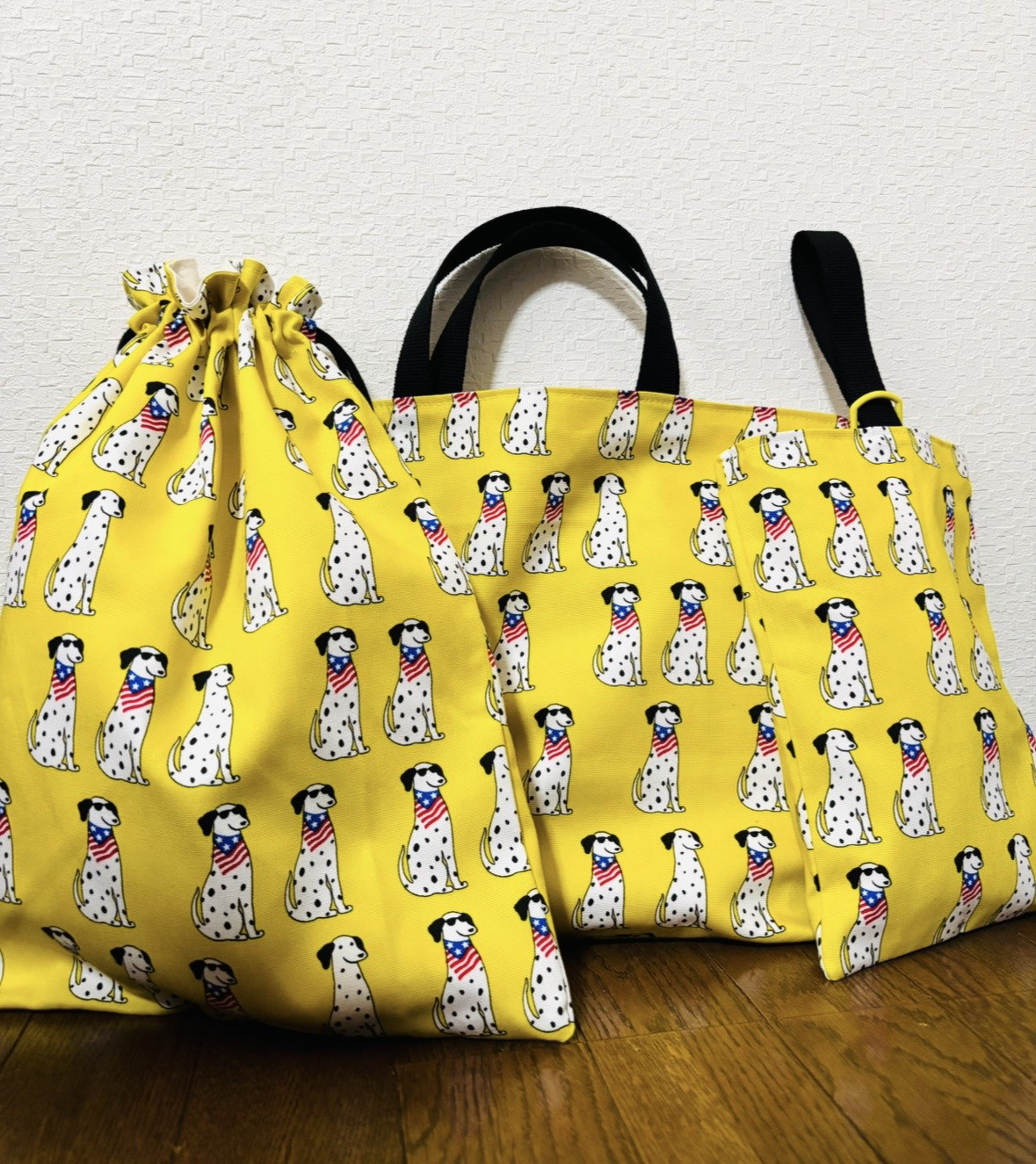 【入園入学】レッスンバッグ、お着替え袋、シューズ袋セット