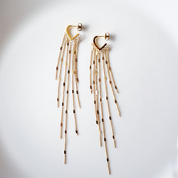 綺麗に揺れる★流星の尾のピアス★サージカルステンレス　～流星の尾 1枚目の画像