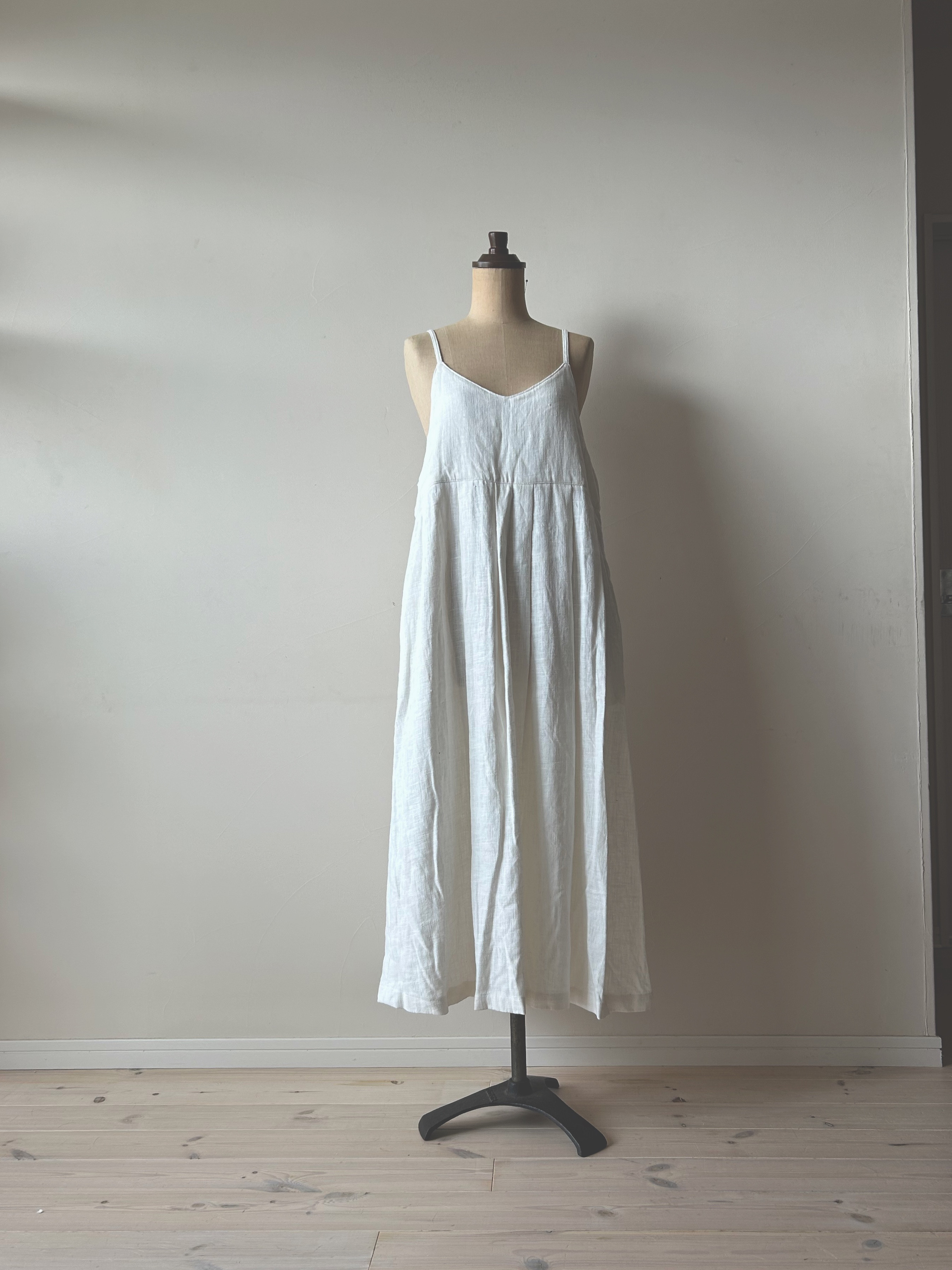 リネン100％スリップワンピース