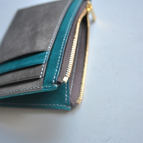 フラグメントケース コインウォレット【ターコイズ×グレー】 その他