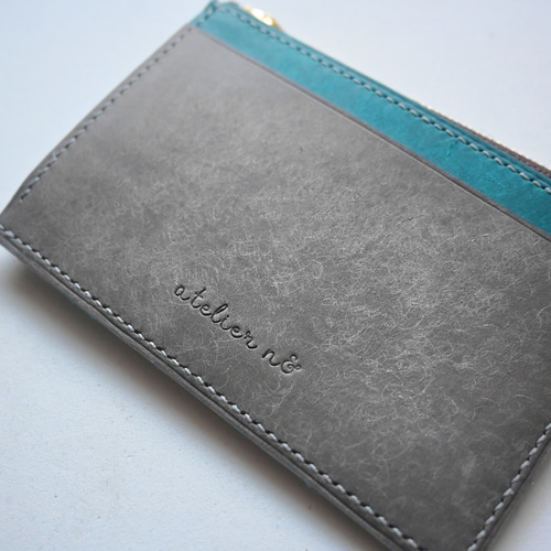 フラグメントケース　ウォレット【ターコイズ×グレー】 フラグメントケース コインウォレット【ターコイズ×グレー】 その他