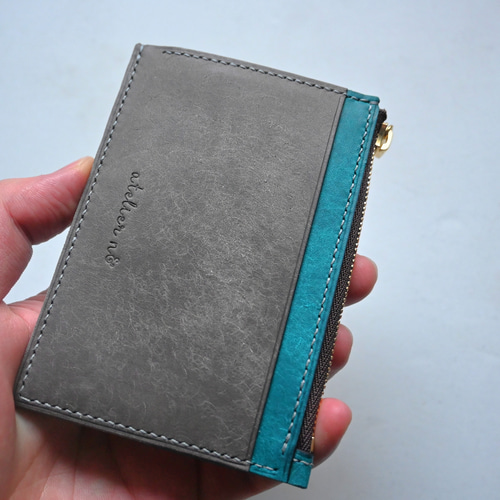 フラグメントケース コインウォレット【ターコイズ×グレー】 その他