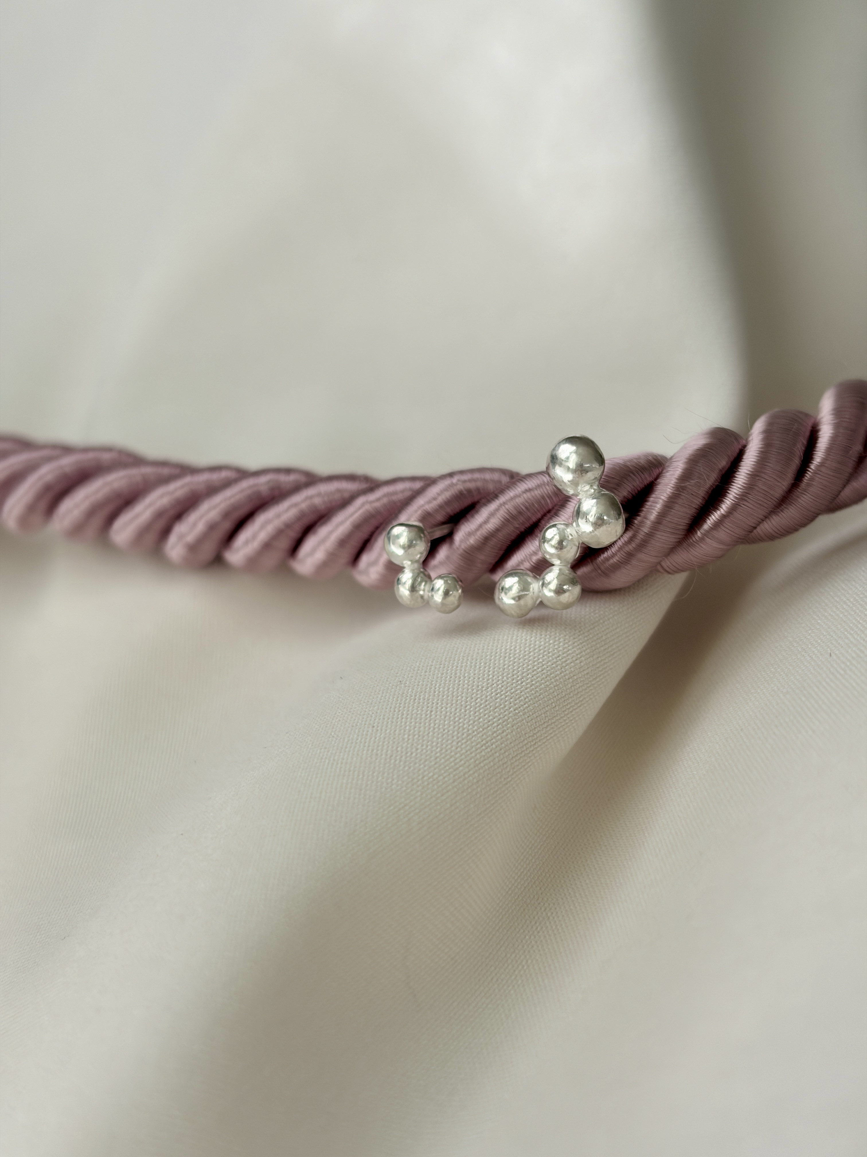 朝露のシルバーピアス