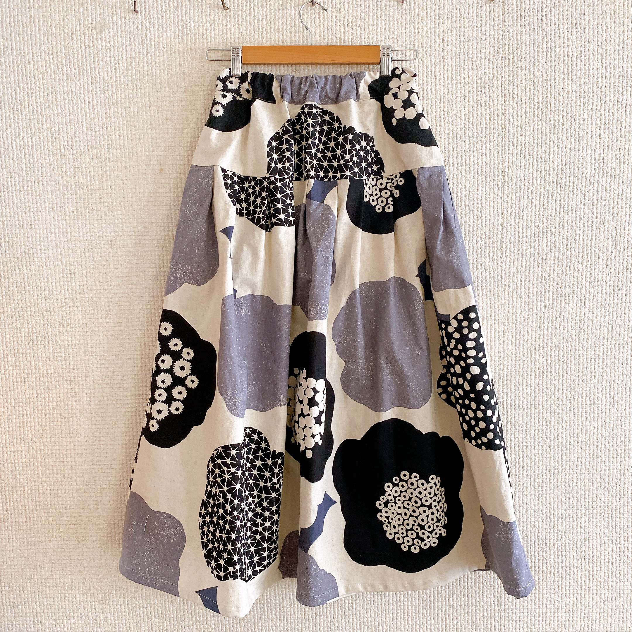 大人のタックスカート（キナリ）丈９０ｃｍ