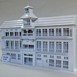 昭和レトロ洋館「旧前田家本邸」 着色模型 立体・オブジェ ジオラマ