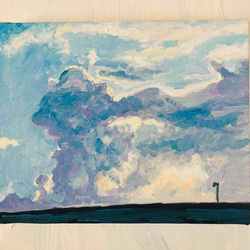 油彩 絵画 『Wild Flowers 2025』｜丸形アートパネル 直径30cm