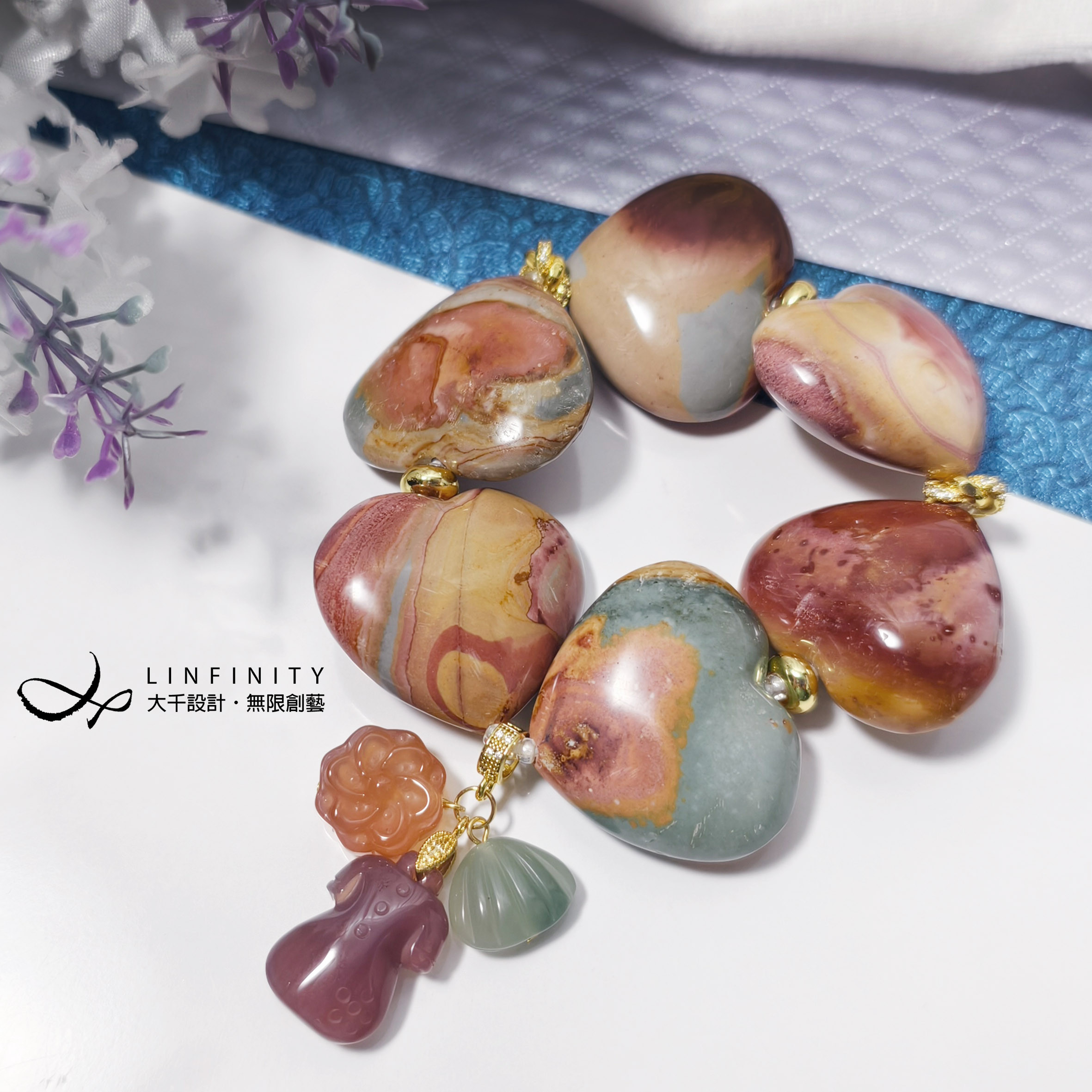 ✦❀ 新年をお迎えください | 宝石 50% オフ ❀✦ 最高級の海洋翡翠と塩源瑪瑙の「あなたの願いがすべて叶いますように」とい