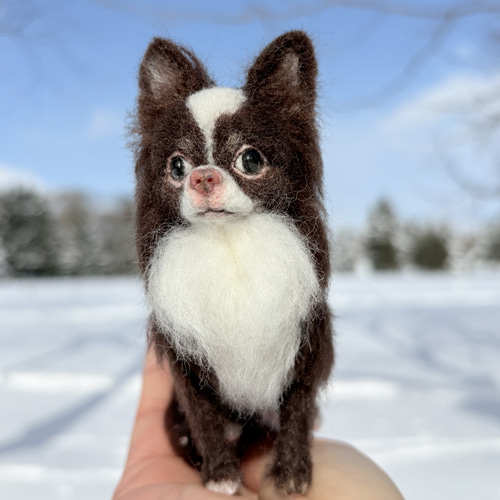 羊毛フェルト　おすましチワワ ちまちま羊毛フェルト＃58 チワワの作り方 - YouTube