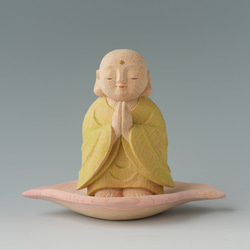 川原啓秀作　木彫 布袋様 置物 仏像 縁起物 木箱入り　超貴重　ケヤキ 川原木彫り四代にわたる彫刻の紹介