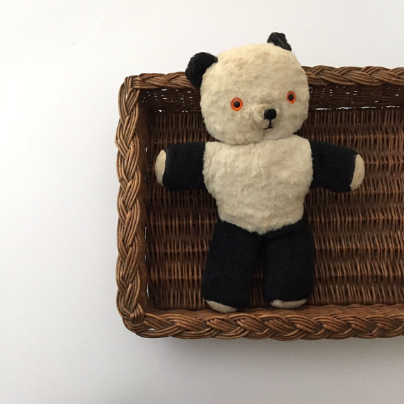 アンティークパンダのぬいぐるみ パンダパペット テディベア ギフト