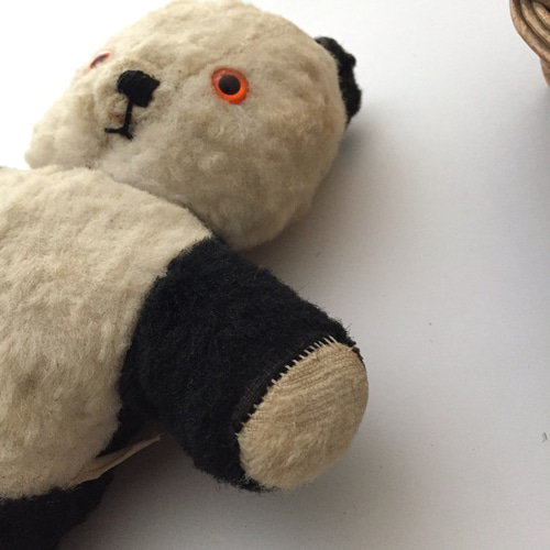 アンティークパンダのぬいぐるみ パンダパペット テディベア ギフト