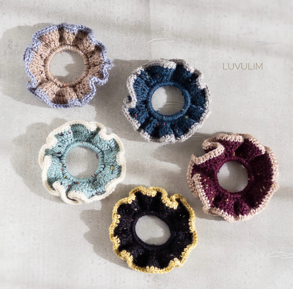 243 ポッピンニットシュシュ ♡送料無料♡ ヘアゴム LUVULIM 通販