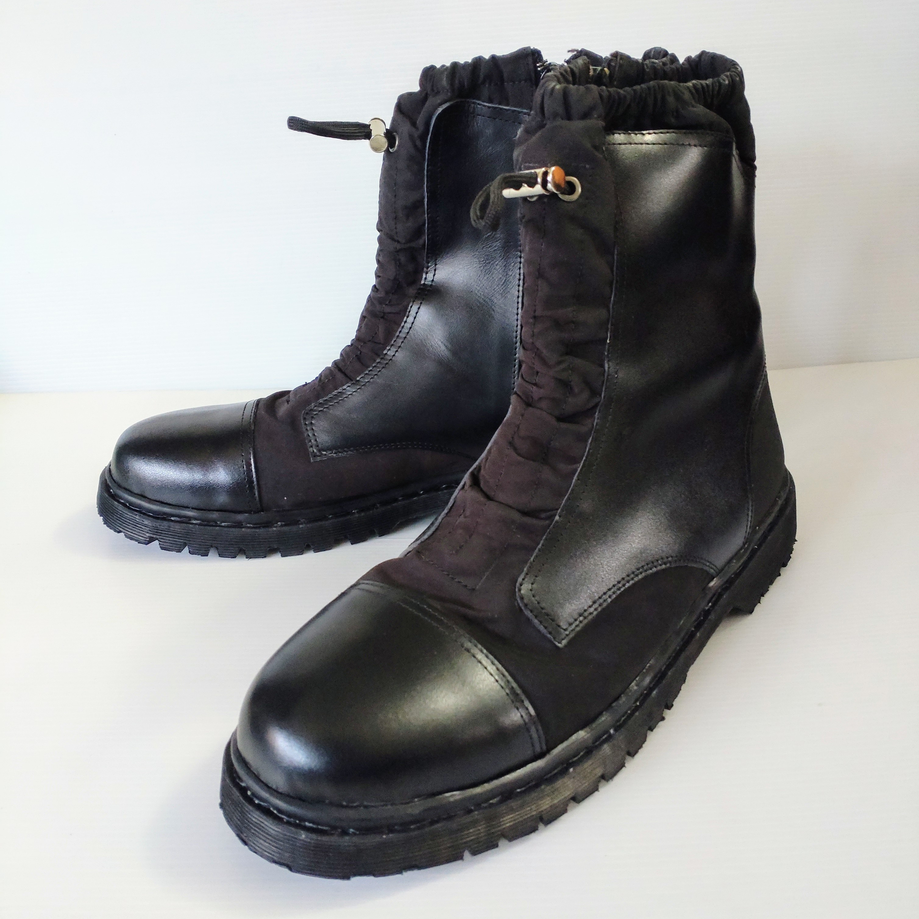 ◇26新作本革ブーツ◇ロングブーツ◇サイドジップ◇本革◇ナイロン◇無料サイズ調整◇メンズ◇レディース◇