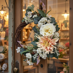 時を刻む花時計＊オーダーカラー可能 掛け時計・置き時計 iko 通販