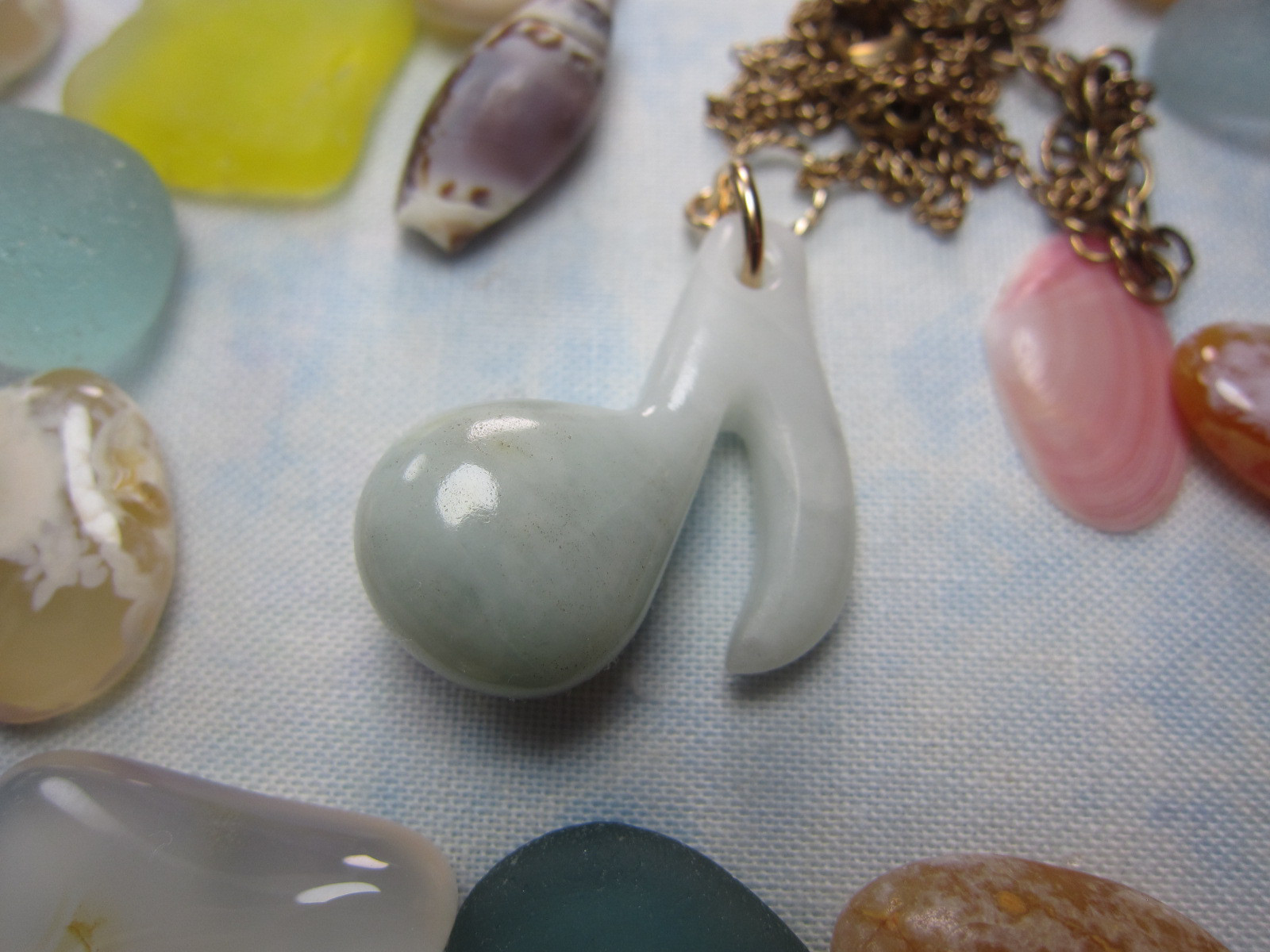 新作っ！糸魚川翡翠の音符君愛でいっぱい♪綺麗な音符君。