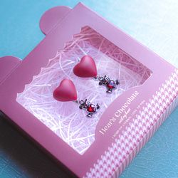 「 Bitter sweet ❤️ 」イヤリング/ピアス*ハート.くま.チョコ.バレンタインデー.ビジュー.キラキラ* 5枚目の画像