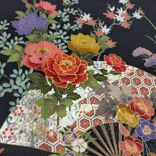 受注製作*黒留袖アンサンブル*ノースリーブワンピース+ボレロ*着物