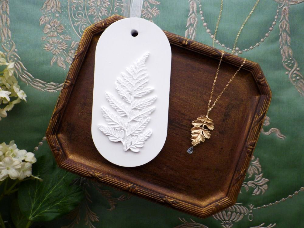 【セット販売】ボタニカル好きのためのコフレセット ■ アロマストーン × ペンダント ■ アクアマリンのペンダント