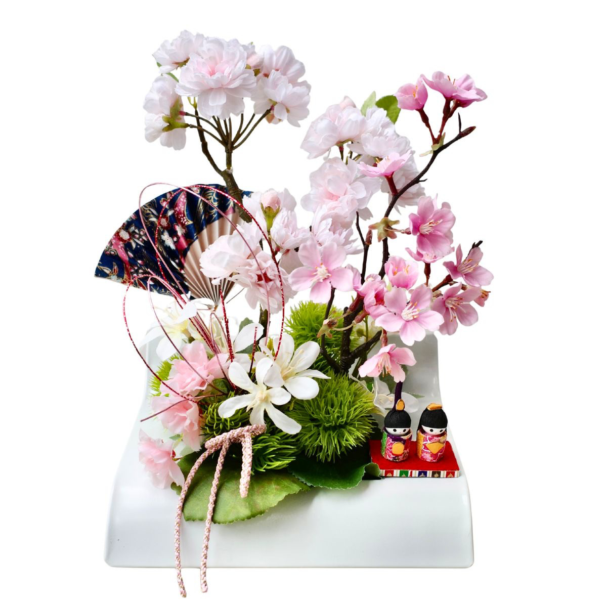 ひな祭り 桜の造花アレンジ｜桃の節句後も飾れる 春の和モダンインテリア
