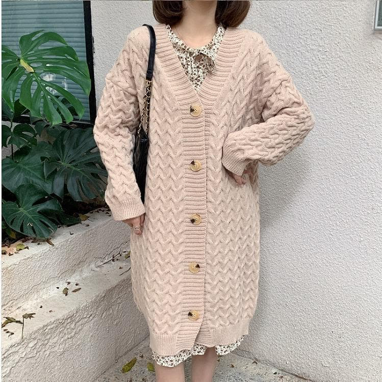 大きいサイズ 新品 秋冬 ニット ロングカーディガン 黒 ゆったり 5L　長袖ｓ