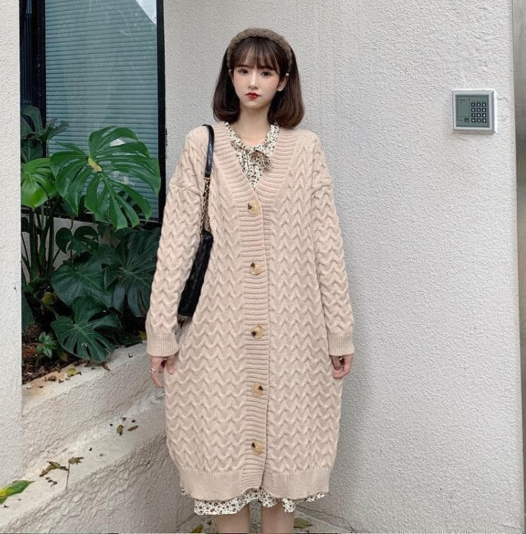 大きいサイズ 新品 秋冬 ニット ロングカーディガン 黒 ゆったり 5L　長袖ｓ