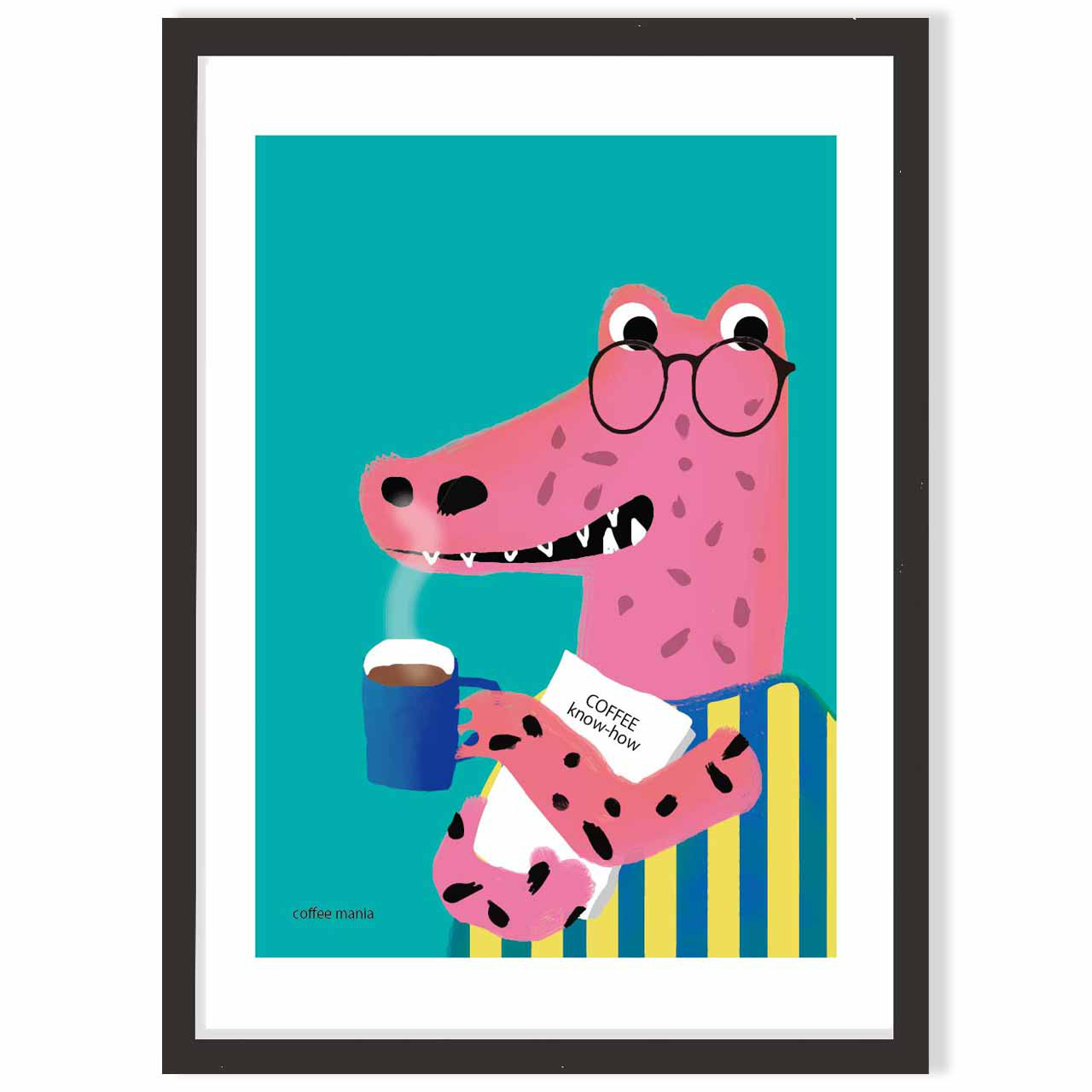 おいしいよ　ワニ　送料無料　あらゆるお部屋のポスター　イラスト　アートポスター　アート/sei検索新着順　3943