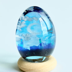 大人な色付け 空レジン 雫 2.8cm 雲レジン 空 レジンアクセサリー