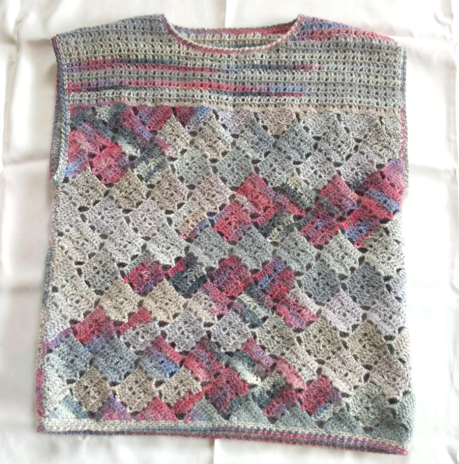 手編みのニット ベスト