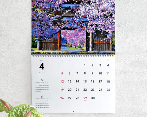 送料無料】2026年4月はじまり版世界の色彩を巡る風景アート壁掛け