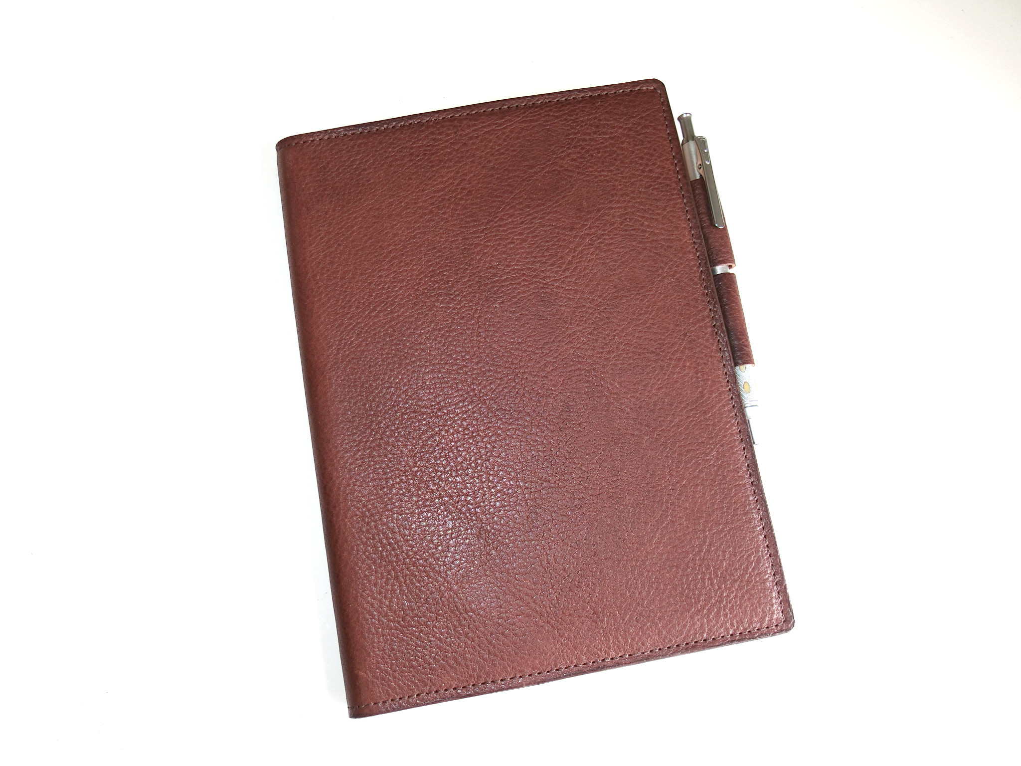 牛ｿﾌﾄ1枚革A5ｻｲｽﾞﾉｰﾄﾀｲﾌﾟｸﾘｯﾌﾟﾎﾞｰﾄﾞ