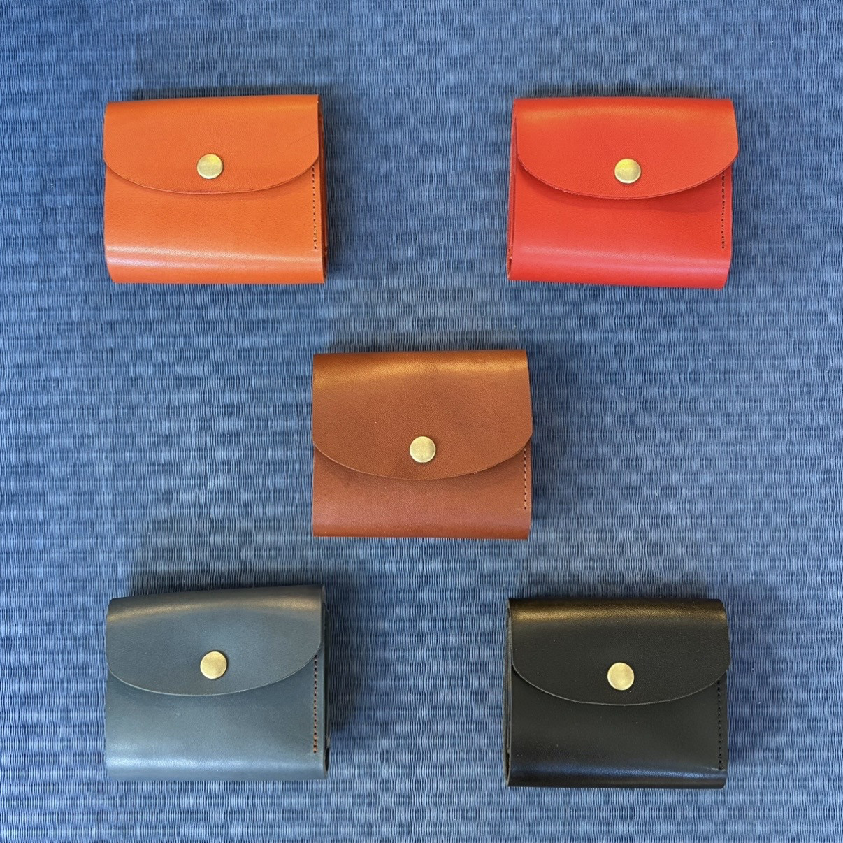 【全５色】クラシックウォレット　二つ折り財布　ミニマム　栃木レザー