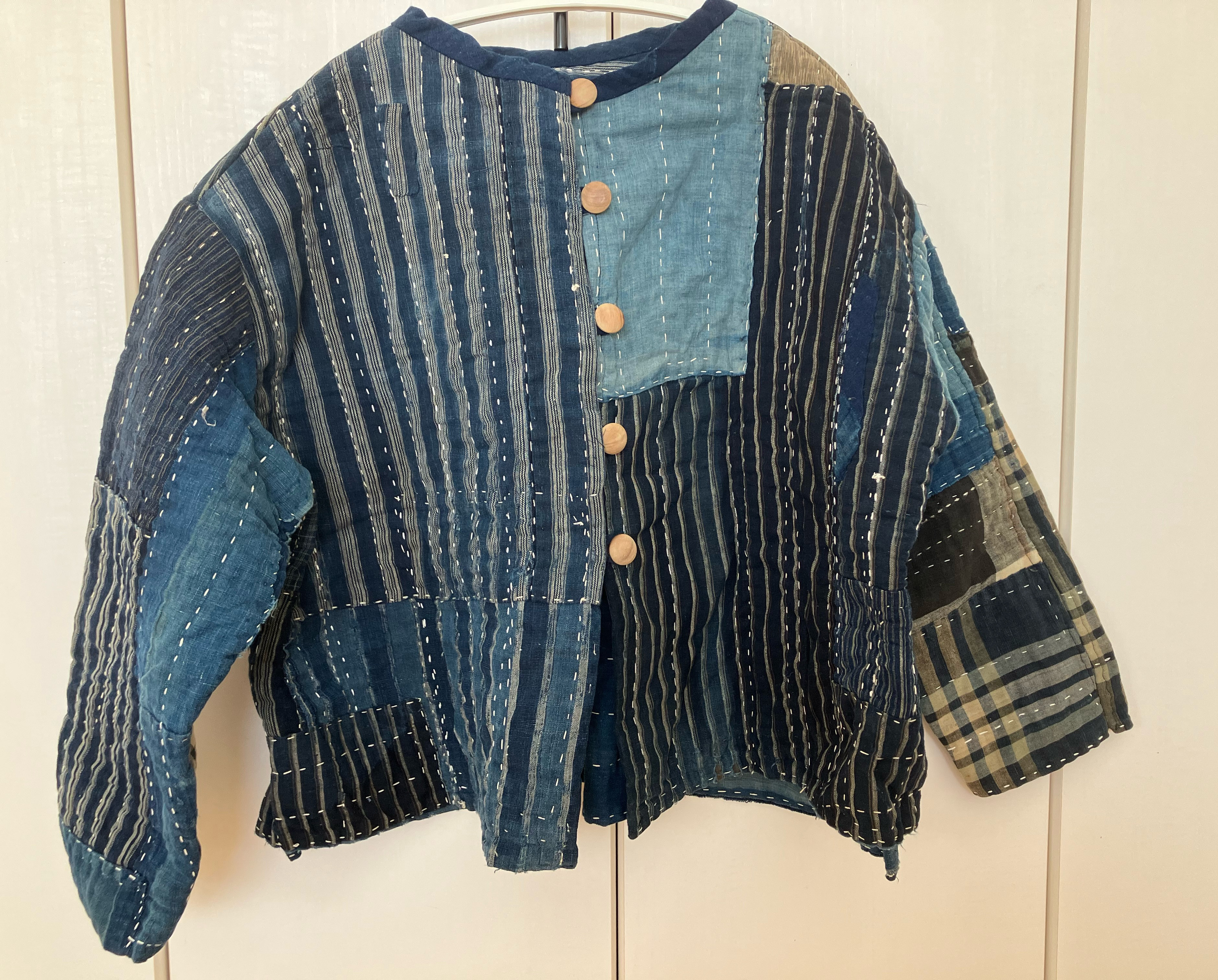 古布藍染刺子ジャケット