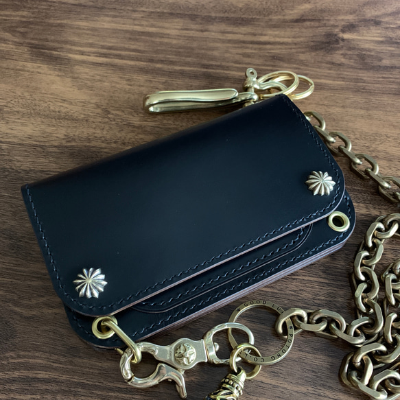 トラッカーウォレット　ミドル　クロムエクセル　lefty仕様 トラッカーウォレット ミドル クロムエクセル lefty仕様 二つ折り財布